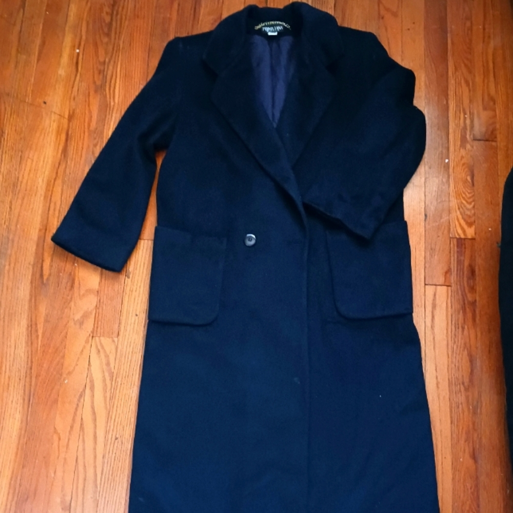 Vintage Prima Lana wool coat in blue